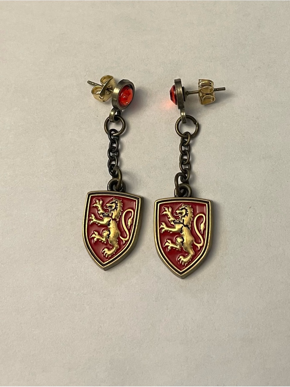 Harry Potter Gryffindor Dangle Earrings